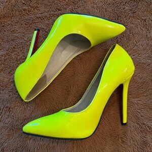 Neon Yellow Stilettos